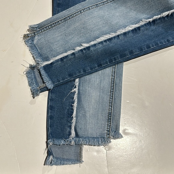 HAYDEN Two Tone Frayed Denim Jeans - Picture 7 of 12
